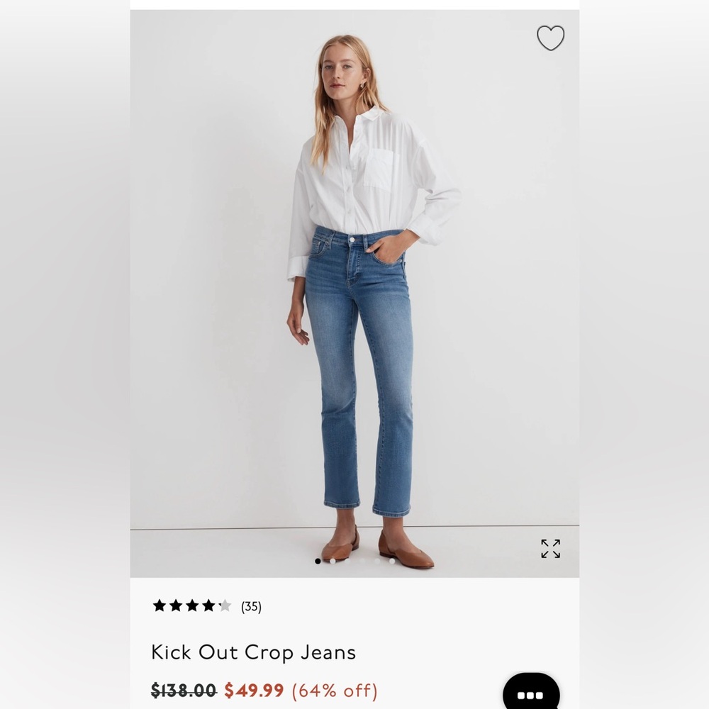 Madewell Kick Out Crop Jean